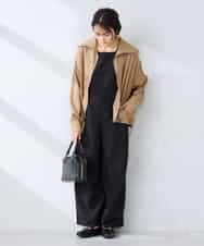 K2JFD13089 a.v.v(アー・ヴェ・ヴェ) スタンドカラーセミシアーブルゾン ベージュ