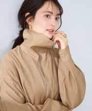 K2JFD13089 a.v.v(アー・ヴェ・ヴェ) スタンドカラーセミシアーブルゾン ベージュ