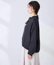 K2JFD13089 a.v.v(アー・ヴェ・ヴェ) スタンドカラーセミシアーブルゾン ベージュ