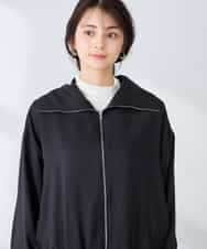 K2JFD13089 a.v.v(アー・ヴェ・ヴェ) スタンドカラーセミシアーブルゾン ベージュ