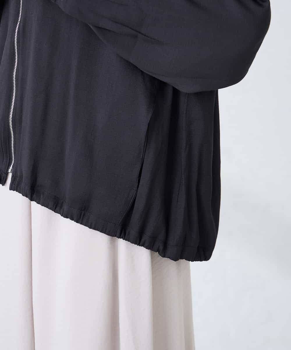 K2JFD13089 a.v.v(アー・ヴェ・ヴェ) スタンドカラーセミシアーブルゾン ベージュ