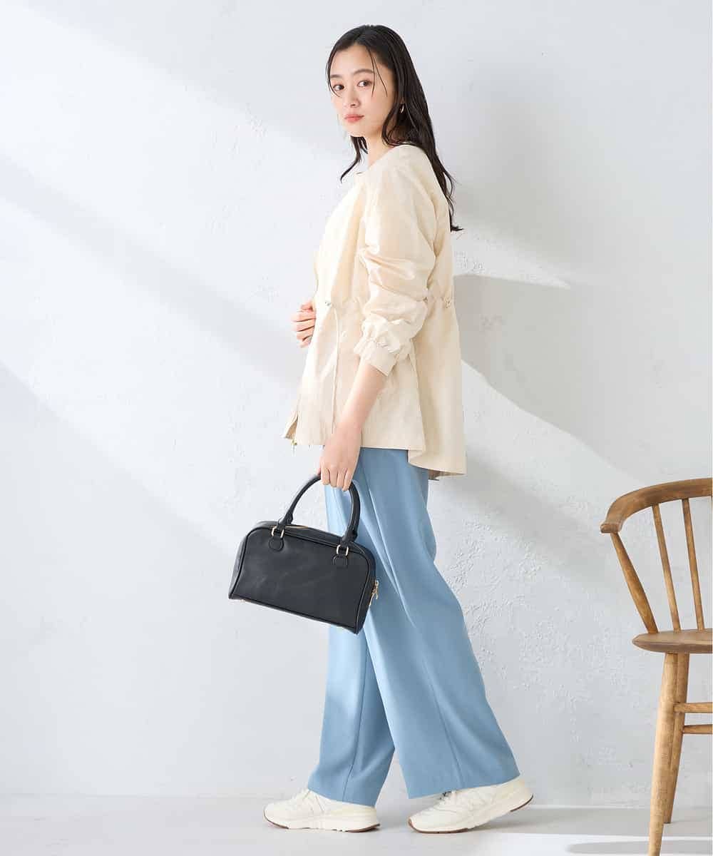 K2JFD24089 a.v.v(アー・ヴェ・ヴェ) ウエストドロストノーカラーブルゾン アイボリー