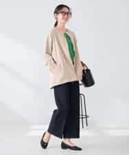 K2JFD24089 a.v.v(アー・ヴェ・ヴェ) ウエストドロストノーカラーブルゾン アイボリー