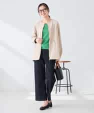 K2JFD24089 a.v.v(アー・ヴェ・ヴェ) ウエストドロストノーカラーブルゾン アイボリー