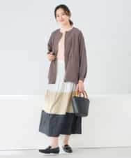 K2JFD24089 a.v.v(アー・ヴェ・ヴェ) ウエストドロストノーカラーブルゾン アイボリー