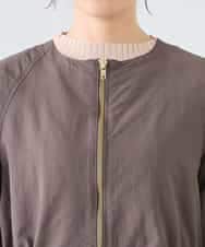 K2JFD24089 a.v.v(アー・ヴェ・ヴェ) ウエストドロストノーカラーブルゾン アイボリー