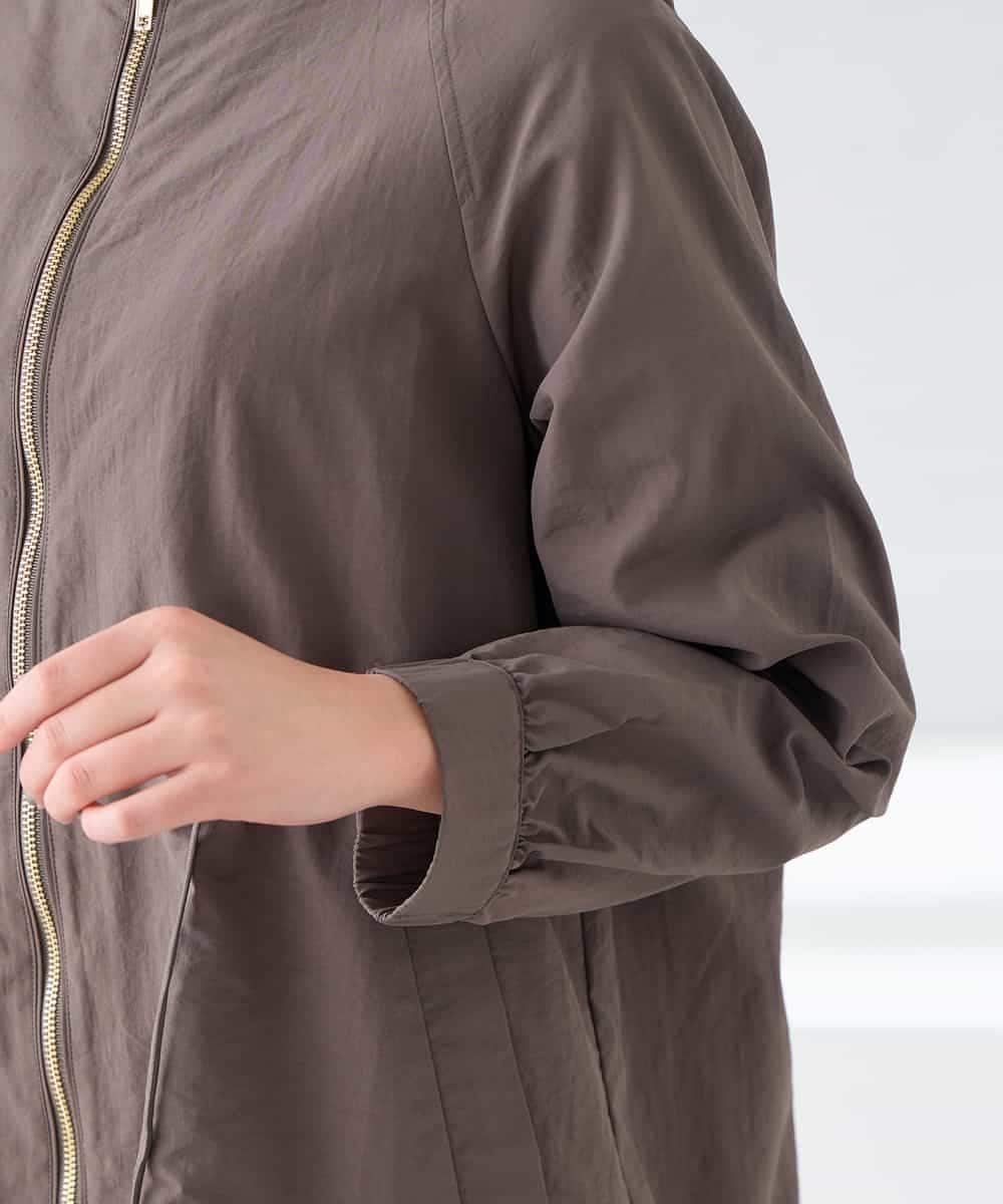 K2JFD24089 a.v.v(アー・ヴェ・ヴェ) ウエストドロストノーカラーブルゾン アイボリー