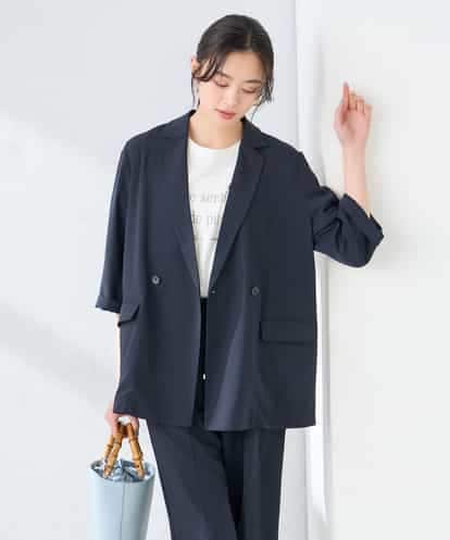 K2JGD06089 a.v.v ［支持率NO.1/接触冷感/速乾/UVカット/イージーケア］ハーフスリーブダブルジャケット