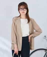 K2JGD16109 a.v.v(アー・ヴェ・ヴェ) シアーシングルジャケット モカ