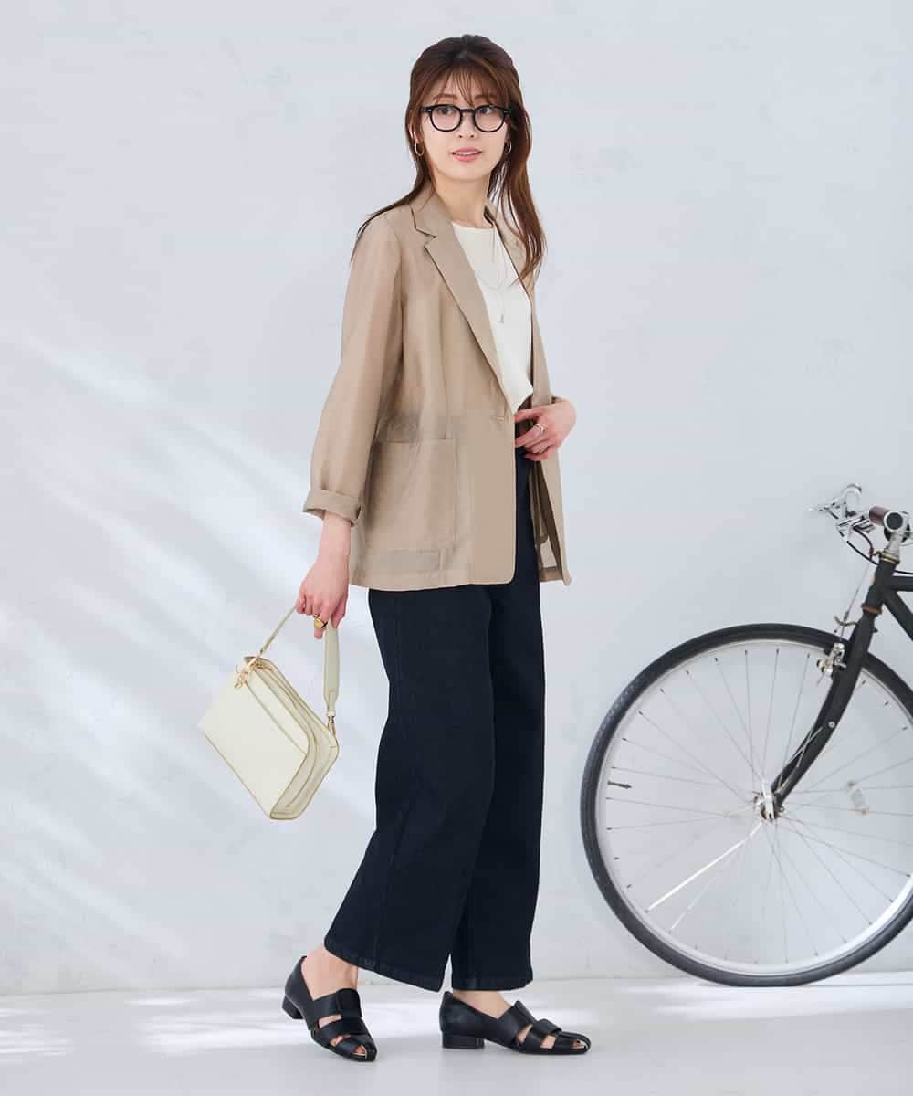 K2JGD16109 a.v.v(アー・ヴェ・ヴェ) シアーシングルジャケット モカ