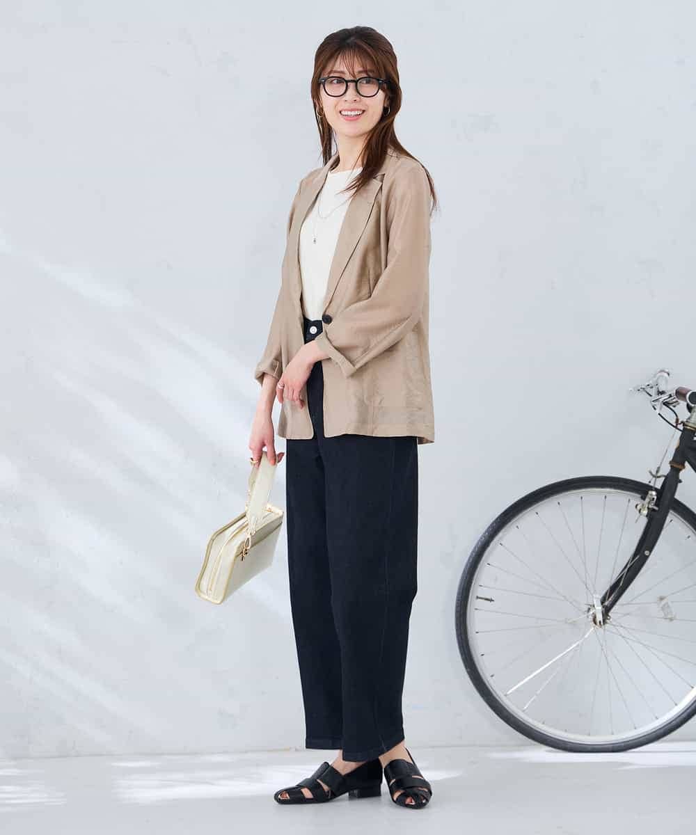 K2JGD16109 a.v.v(アー・ヴェ・ヴェ) シアーシングルジャケット モカ