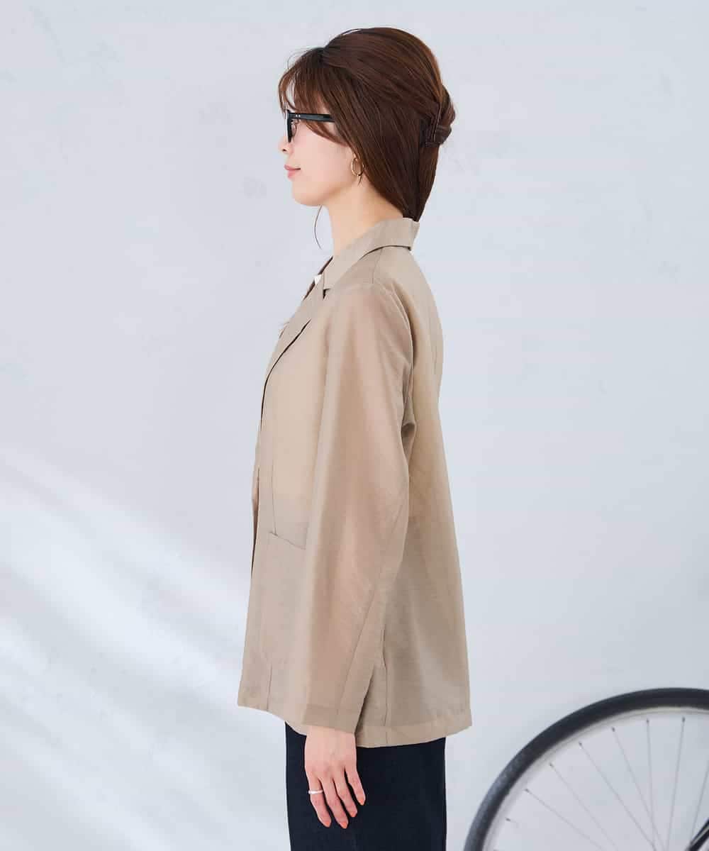 K2JGD16109 a.v.v(アー・ヴェ・ヴェ) シアーシングルジャケット モカ