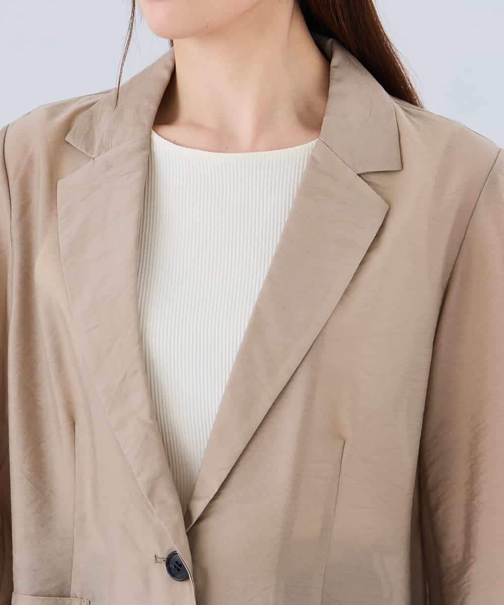 K2JGD16109 a.v.v(アー・ヴェ・ヴェ) シアーシングルジャケット モカ