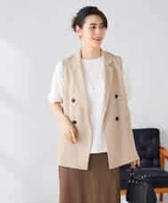 K2JGD17089 a.v.v(アー・ヴェ・ヴェ) シアーダブルジレ ベージュ