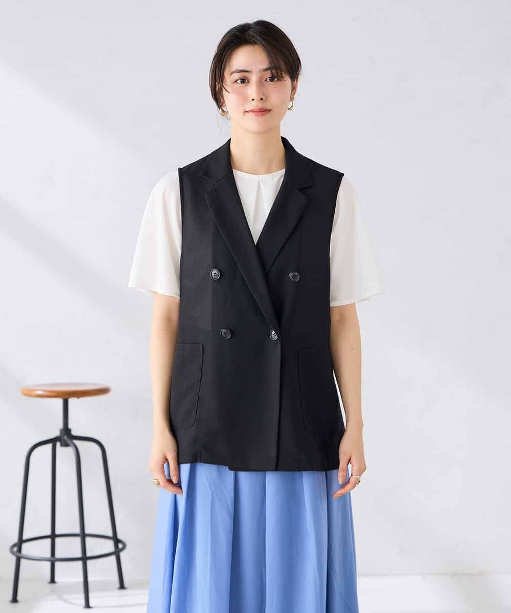 K2JGD17089 a.v.v(アー・ヴェ・ヴェ) シアーダブルジレ ベージュ