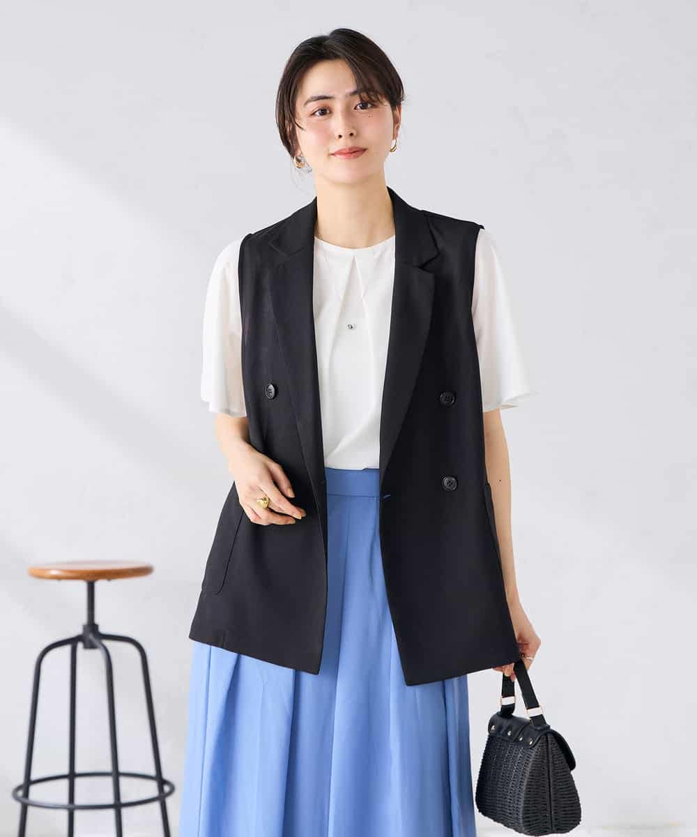 K2JGD17089 a.v.v(アー・ヴェ・ヴェ) シアーダブルジレ ブラック