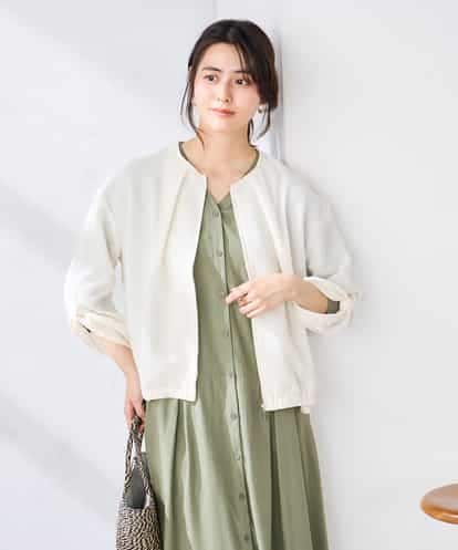 K2JGD18079 a.v.v ノーカラーメッシュブルゾン