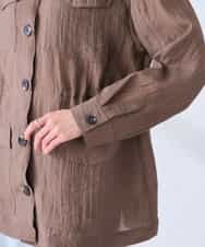 K2JGD19089 a.v.v(アー・ヴェ・ヴェ) シアーサファリジャケット ブラウン