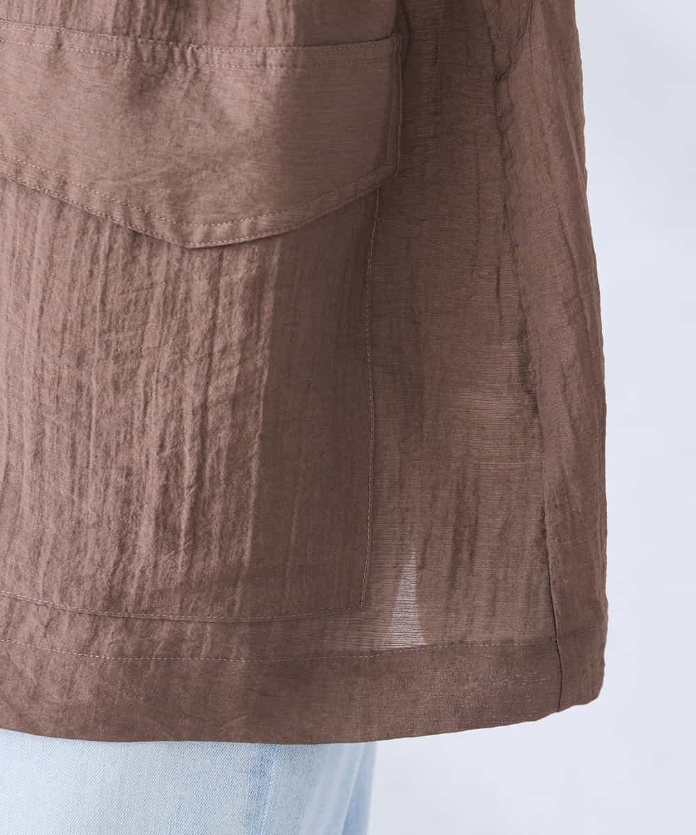 K2JGD19089 a.v.v(アー・ヴェ・ヴェ) シアーサファリジャケット ブラウン