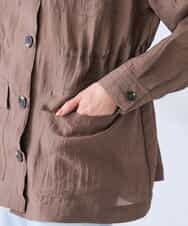 K2JGD19089 a.v.v(アー・ヴェ・ヴェ) シアーサファリジャケット ブラウン