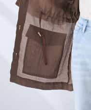 K2JGD19089 a.v.v(アー・ヴェ・ヴェ) シアーサファリジャケット ブラウン