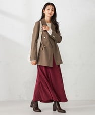 K2JJA06109 a.v.v(アー・ヴェ・ヴェ) 【マシンウォッシャブル】ダブルブレストジャケット ネイビー
