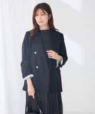 K2JJD02119 a.v.v(アー・ヴェ・ヴェ) Wブレストジャケット ネイビー