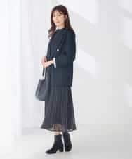 K2JJD02119 a.v.v(アー・ヴェ・ヴェ) Wブレストジャケット ネイビー