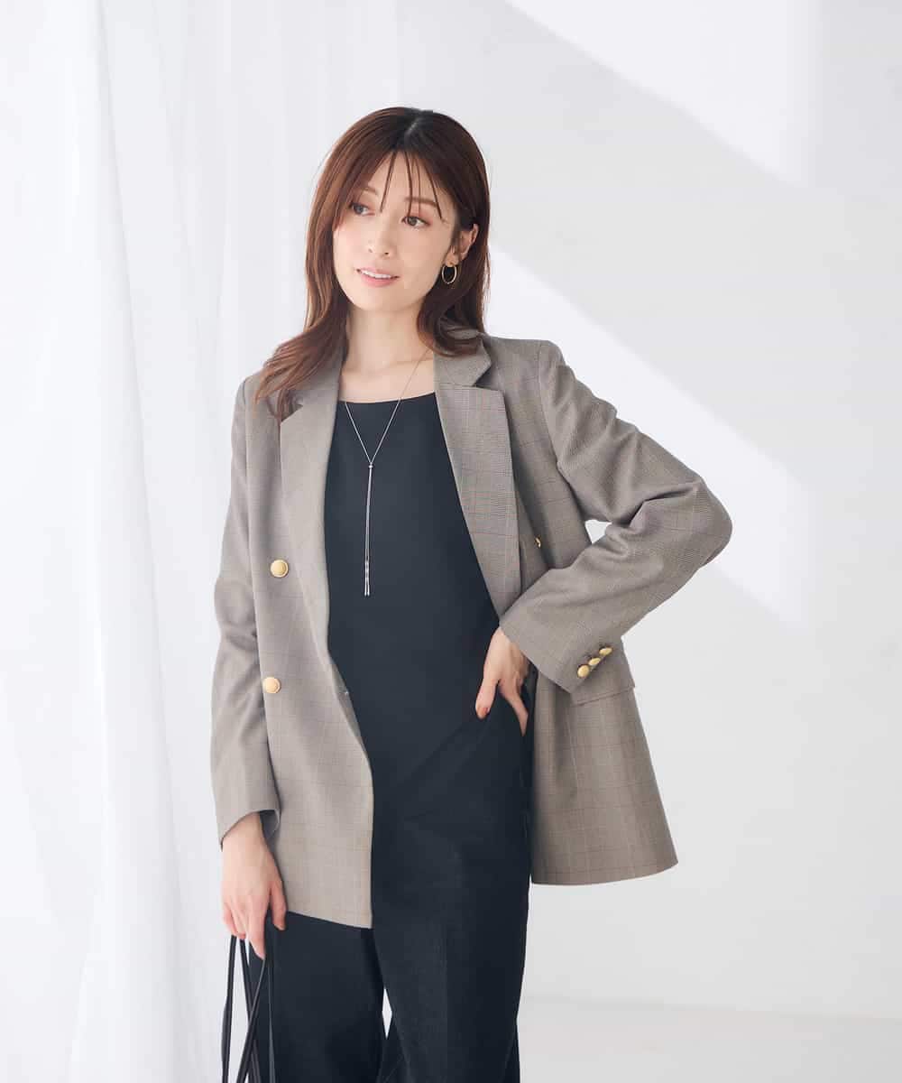 K2JJD02119 a.v.v(アー・ヴェ・ヴェ) Wブレストジャケット ネイビー