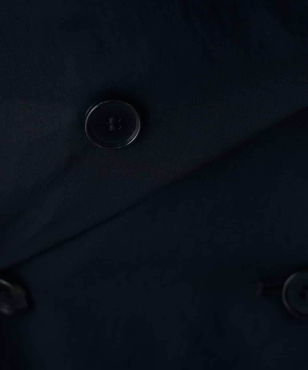 K2JJD27089 a.v.v(アー・ヴェ・ヴェ) 【洗える】シアーダブルブレストジャケット ブラウン