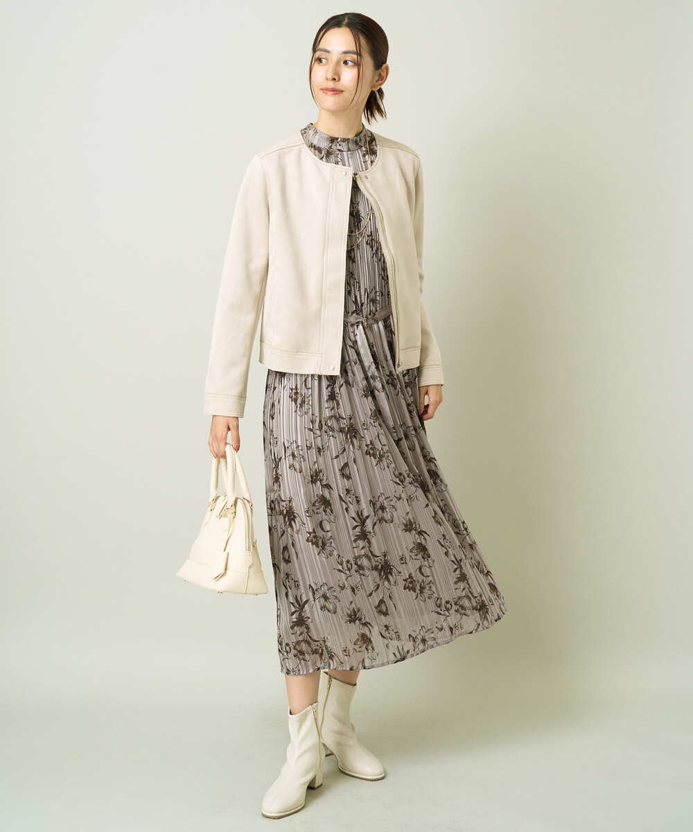 UNITED ARROWS LTD. OUTLET｜スエードライク ノーカラーブルゾン