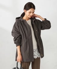 K2JKA01109 a.v.v(アー・ヴェ・ヴェ) 【マルチウェイ】ライナー付フーテッドブルゾン アイボリー