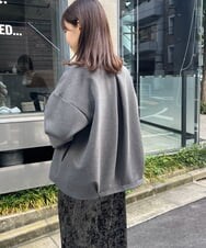 K2JKS16079 a.v.v(アー・ヴェ・ヴェ) ダンボールノーカラーライトアウター ダークグレー