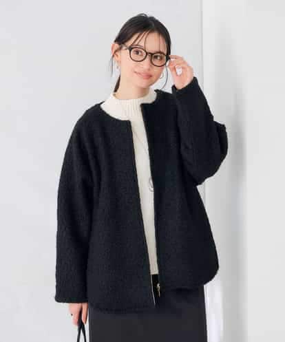 K2JLD35089 a.v.v チェック ブークレ ジャケット