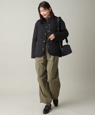 K2JLS19089 a.v.v(アー・ヴェ・ヴェ) ノーカラーキルトジャケット アイボリー