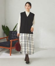 K2KAD05029 a.v.v(アー・ヴェ・ヴェ) シアーストレッチハイネックトップス アイボリー