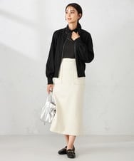 K2KAD05029 a.v.v(アー・ヴェ・ヴェ) シアーストレッチハイネックトップス アイボリー
