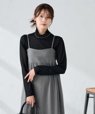 K2KAD05029 a.v.v(アー・ヴェ・ヴェ) シアーストレッチハイネックトップス アイボリー