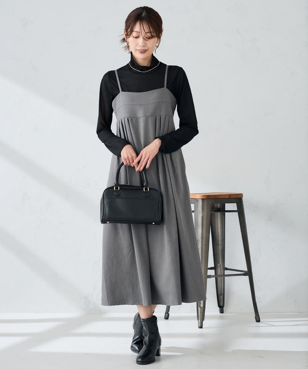 K2KAD05029 a.v.v(アー・ヴェ・ヴェ) シアーストレッチハイネックトップス アイボリー