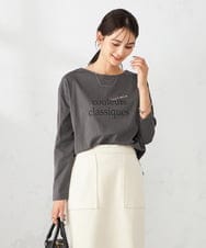 K2KAD10034 a.v.v(アー・ヴェ・ヴェ) ロゴアソートロンT ダークグレー（プリント）