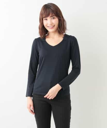K2KAG05024  バックモチーフレースインナーカットソー[WEB限定サイズ]