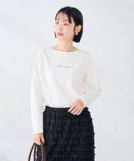 K2KAG15035 a.v.v(アー・ヴェ・ヴェ) アソート ロゴ プリント 長袖 Tシャツ ダークグレー