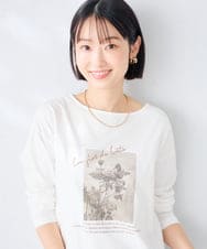 K2KAG15035 a.v.v(アー・ヴェ・ヴェ) アソート ロゴ プリント 長袖 Tシャツ ダークグレー