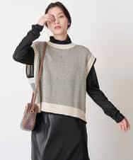 K2KAS05024 a.v.v(アー・ヴェ・ヴェ) シアーハイネックトップス ブラック