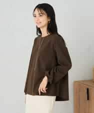 K2KBD45044 a.v.v(アー・ヴェ・ヴェ) 千鳥ジャガードトップス ブラウン