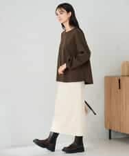 K2KBD45044 a.v.v(アー・ヴェ・ヴェ) 千鳥ジャガードトップス ブラウン