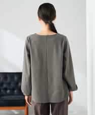 K2KBD45044 a.v.v(アー・ヴェ・ヴェ) 千鳥ジャガードトップス ブラウン