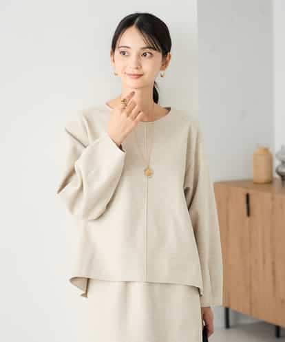 K2KBD48059 a.v.v 【洗える/ストレッチ 】ウールライクジャージプルオーバー