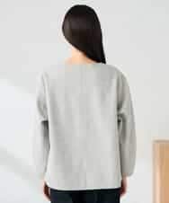 K2KBD48059 a.v.v(アー・ヴェ・ヴェ) 【洗える/ストレッチ 】ウールライクジャージプルオーバー ベージュ