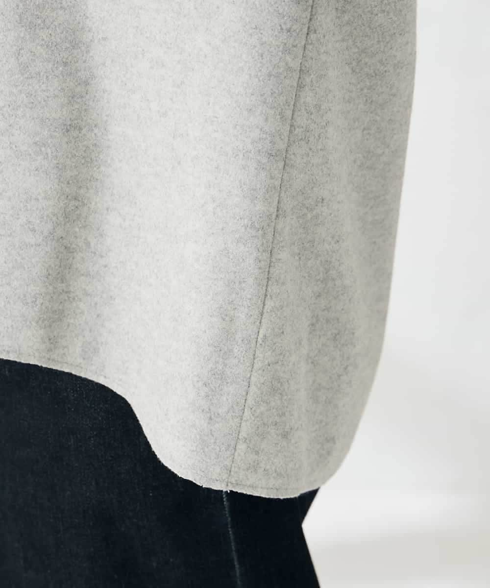 K2KBD48059 a.v.v(アー・ヴェ・ヴェ) 【洗える/ストレッチ 】ウールライクジャージプルオーバー ベージュ